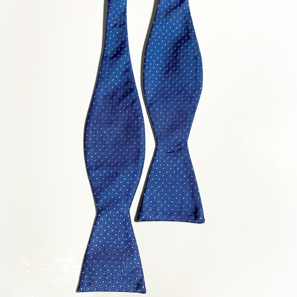 Original Penguin Blue and White Polka Dot Bow Tie